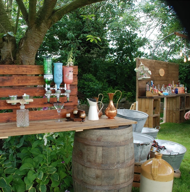 An outdoor bar